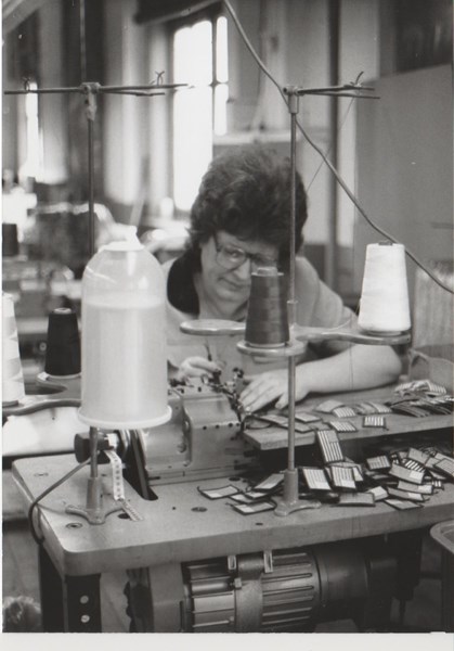 a worker at the factory