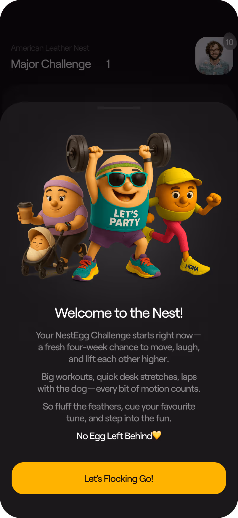 NestEgg app screen