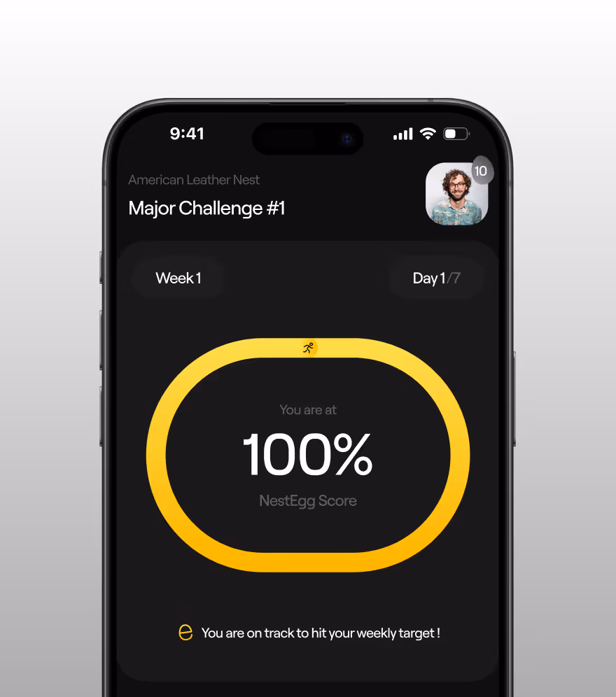NestEgg app screen