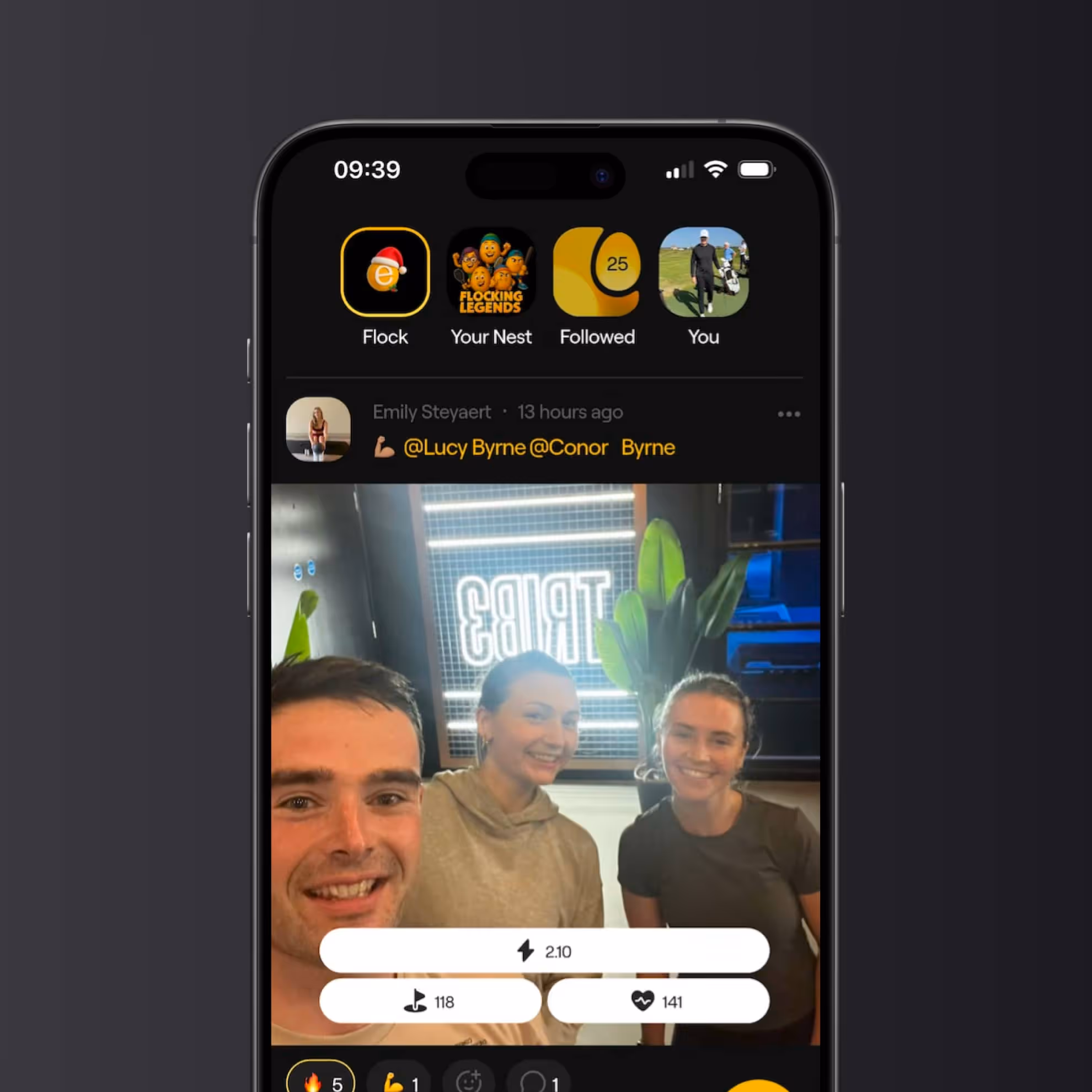 NestEgg phone in hand