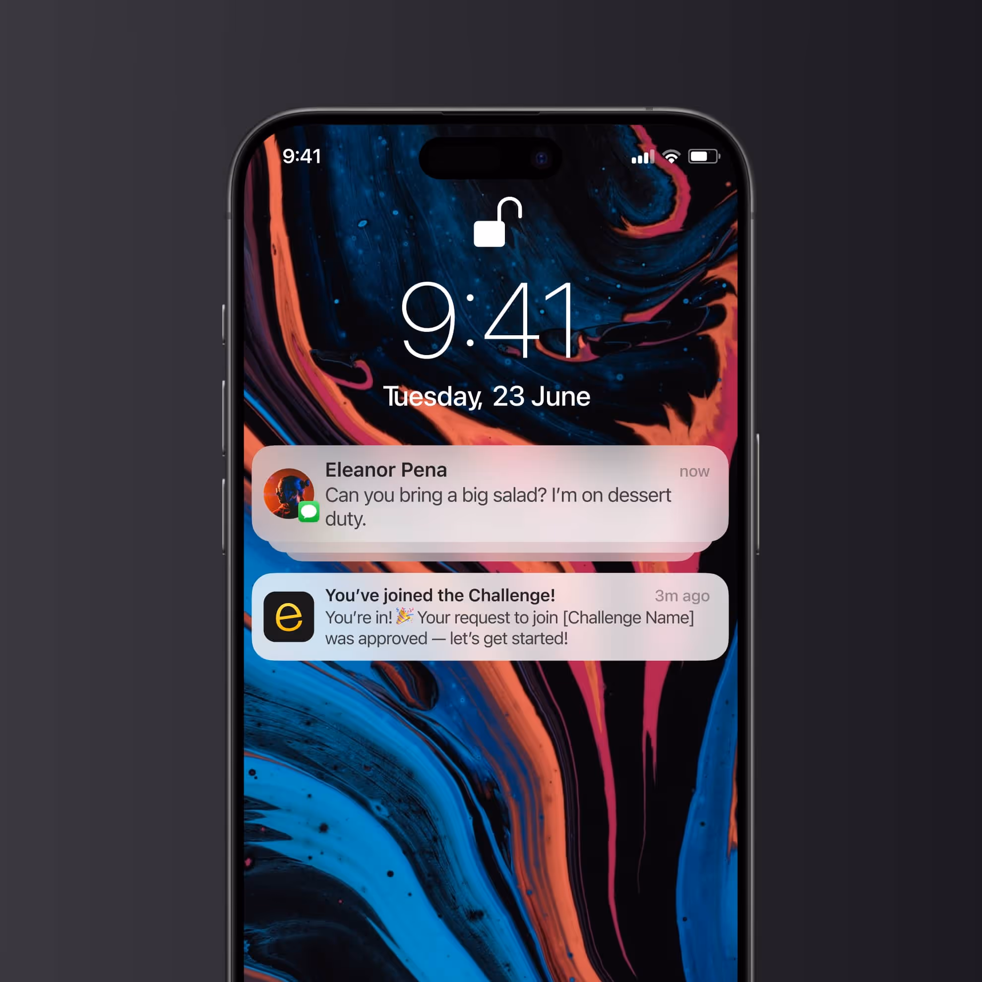 NestEgg phone in hand