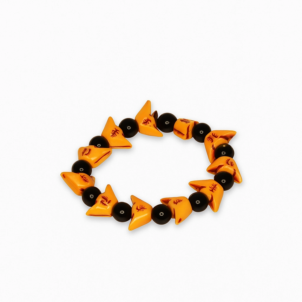 Bracelet Onyx et éléments Dorés