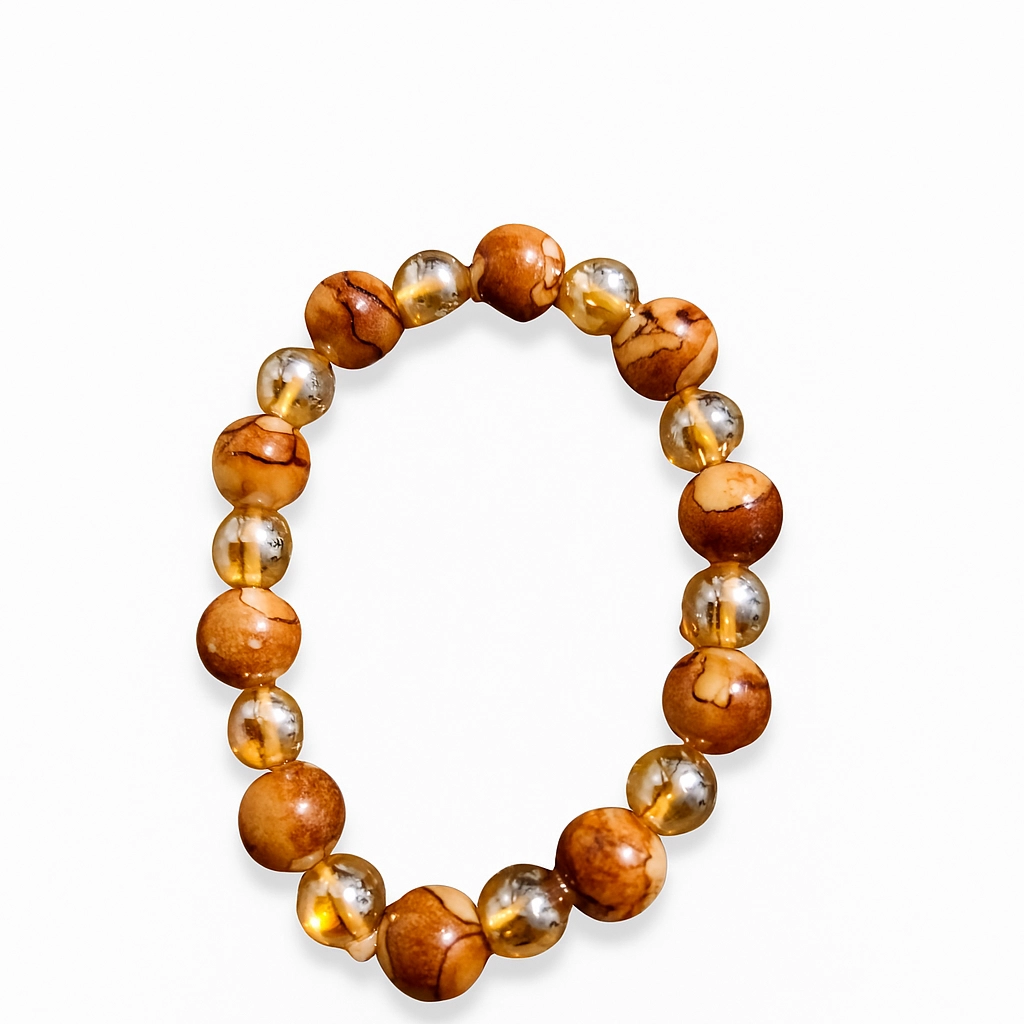 Bracelet Citrine Cornaline Oeil de Tigre