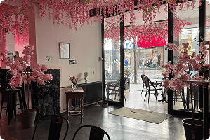 Inside of the cafe