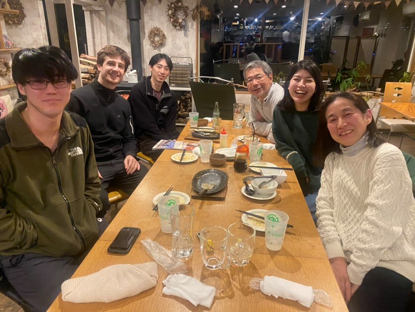 ZuCity members eating dinner with a local Japanese family