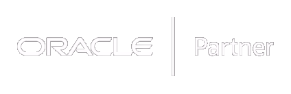 Oracle Partner logo on a gray background.
