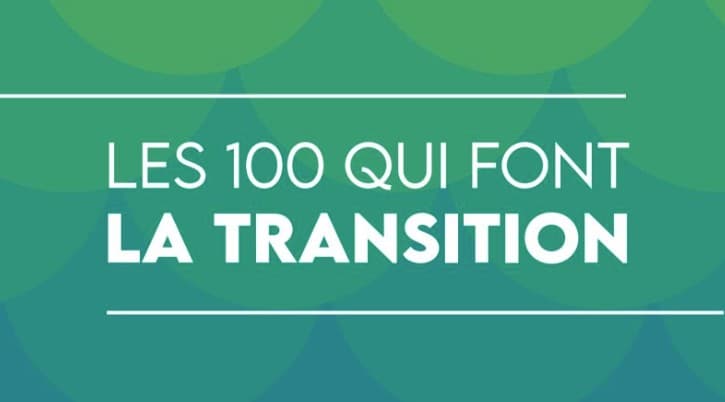 logo les 100 qui font la transition décideur magazine|