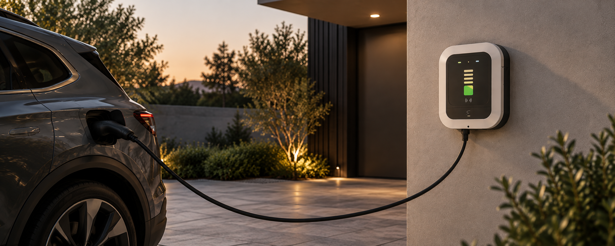 EV charging at home and wall charger