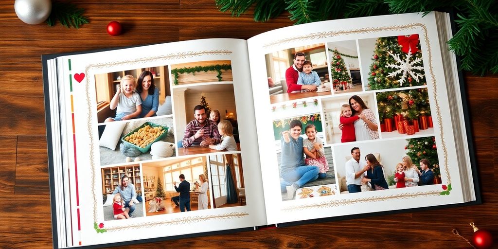 Julebilleder i en smuk fotobog.