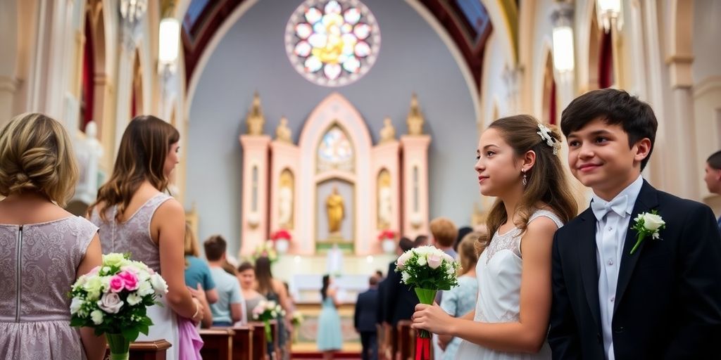 Unge konfirmander til konfirmation