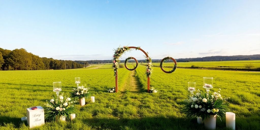 Smuk udendørs bryllupslokation i Jylland.