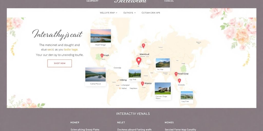 Interaktivt kort til bryllupshjemmeside