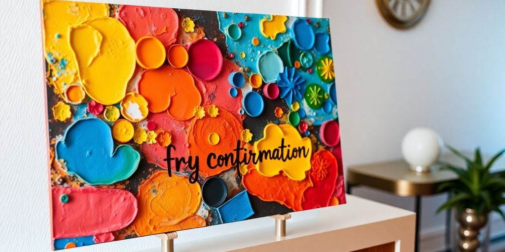 Personlig kunst til konfirmation.