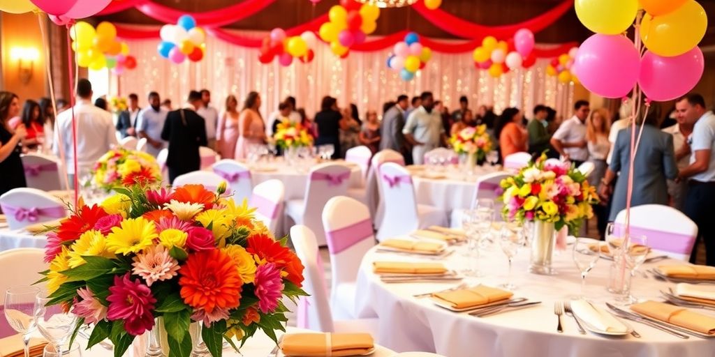 Borddækning til store fest