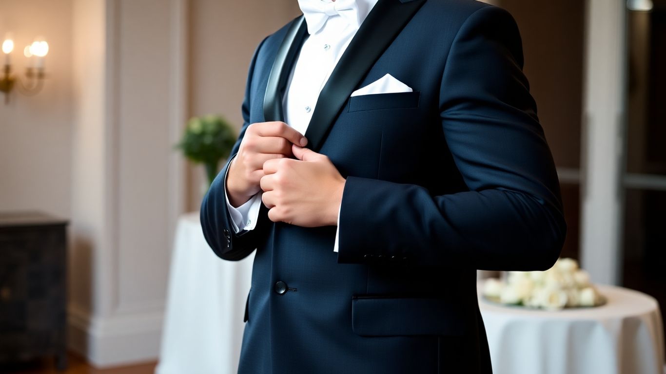 Mand i jakkesæt til bryllup