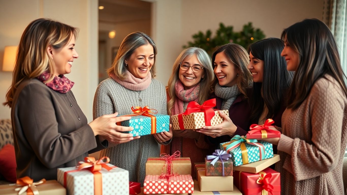 Venindegaver til enhver lejlighed, kvinder der giver gaver.