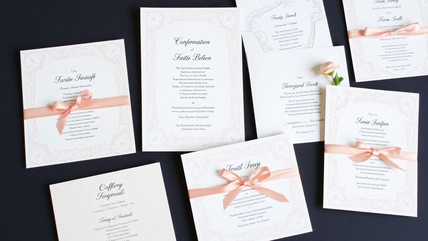 Unikke konfirmationsindbydelser med personlige detaljer