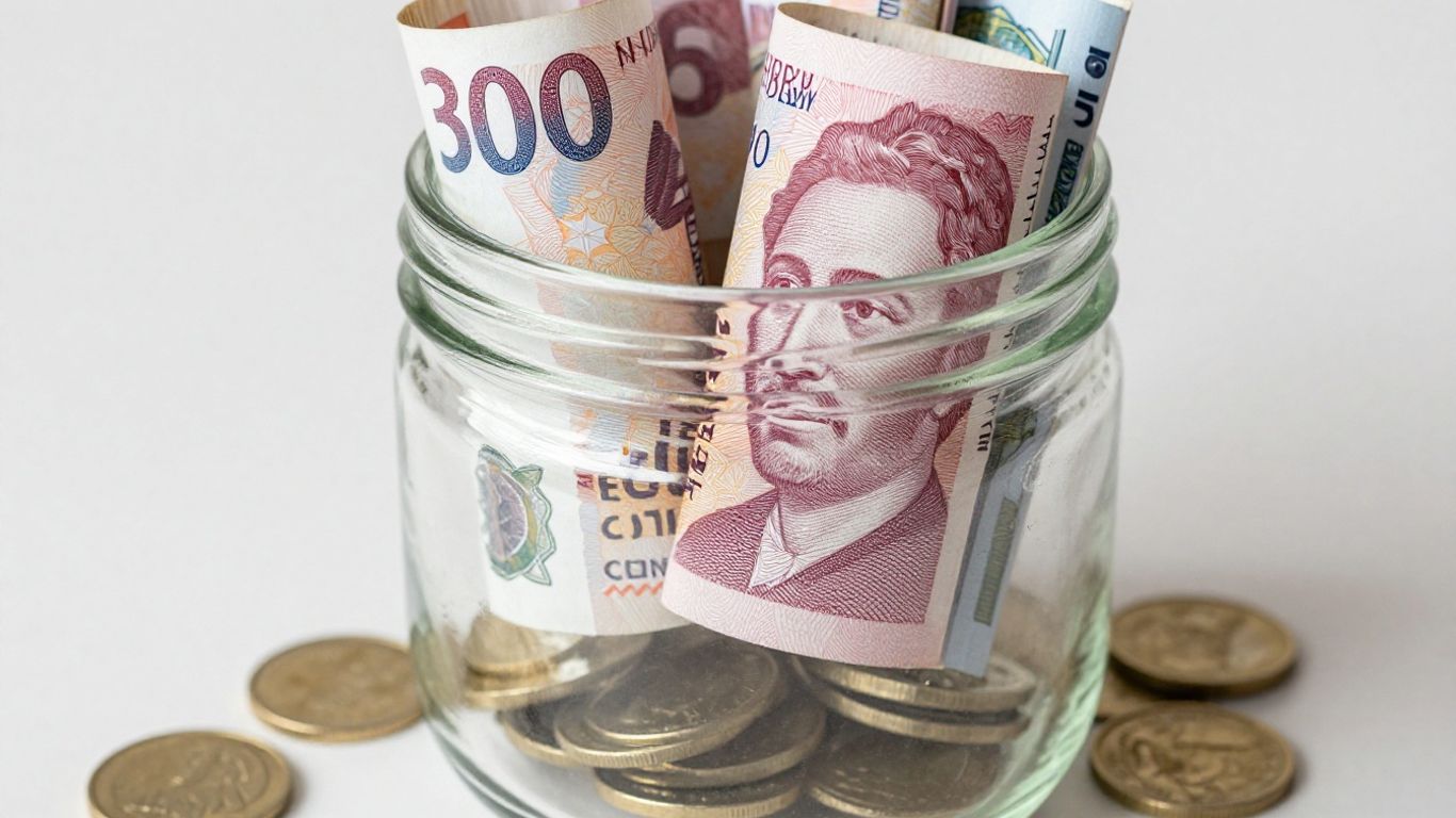 Sjove pengegaver til konfirmation med mønter og sedler.