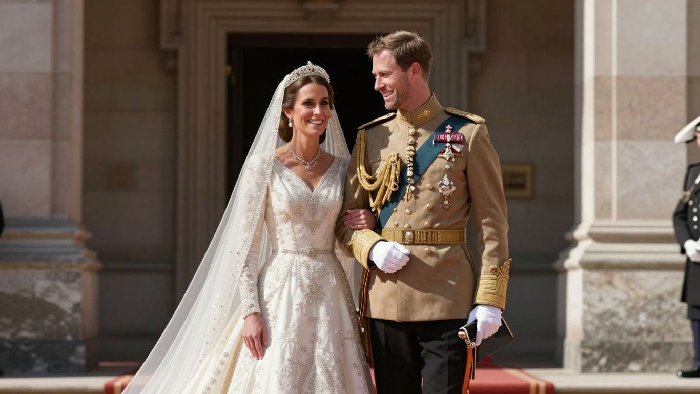 Kongeligt bryllup med Kronprins Frederik og Kronprinsesse Mary.