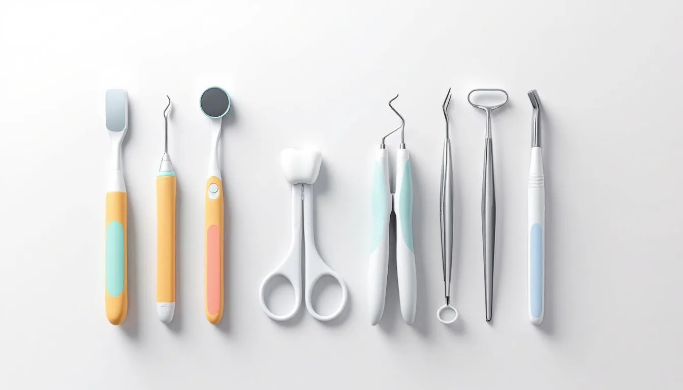 A dental office toolkit setup ready for use.