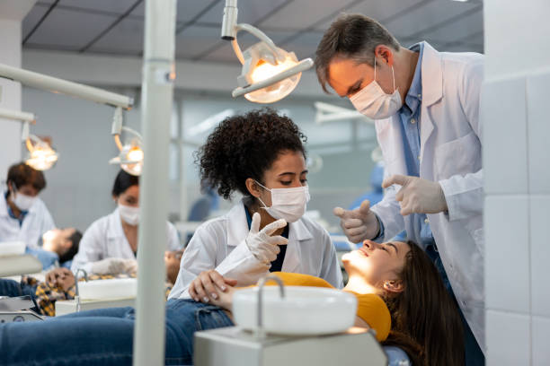 Schooling for a dental hygienist.