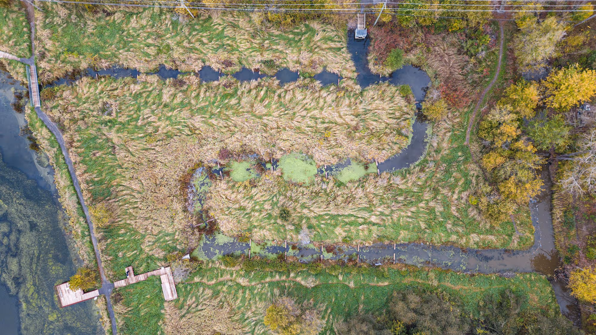 vue aerienne ruisseau de feu