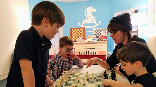 chess teacher and student 