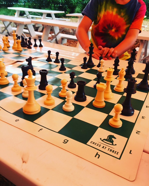 outdoor chess game 