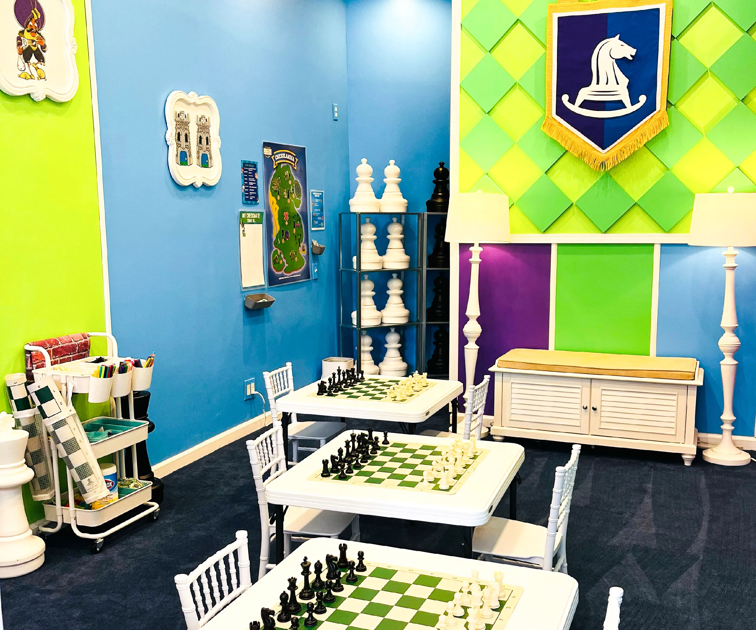 Story Time Chess club session kids playing chess together