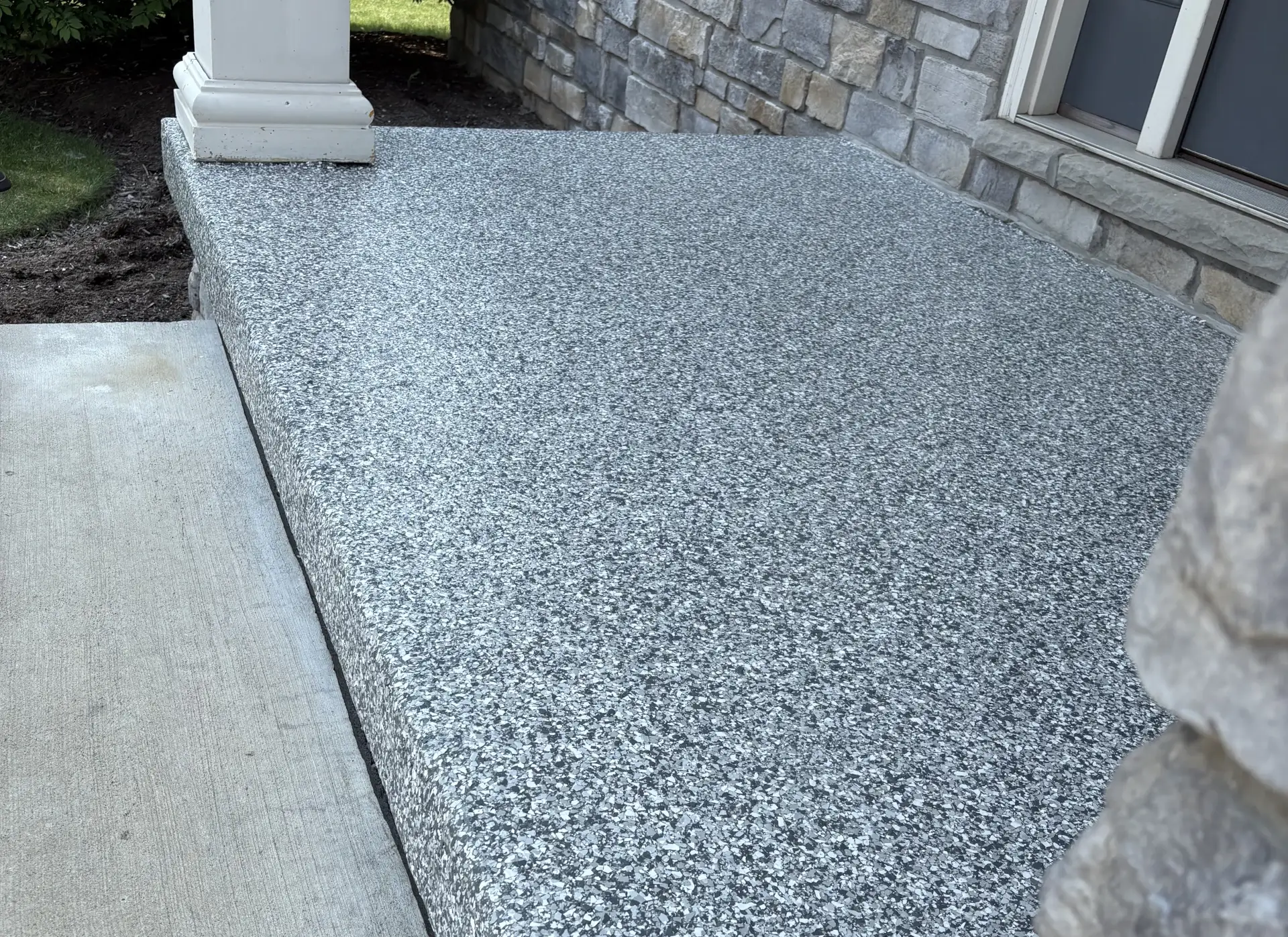 outside front step floor coating