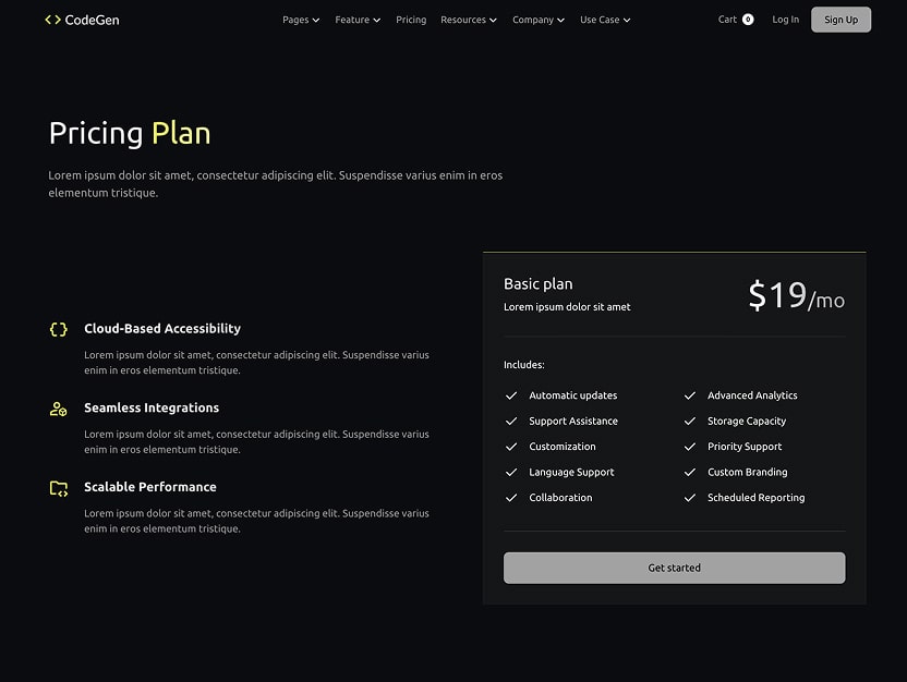 Codegen - Ai Saas Website Template