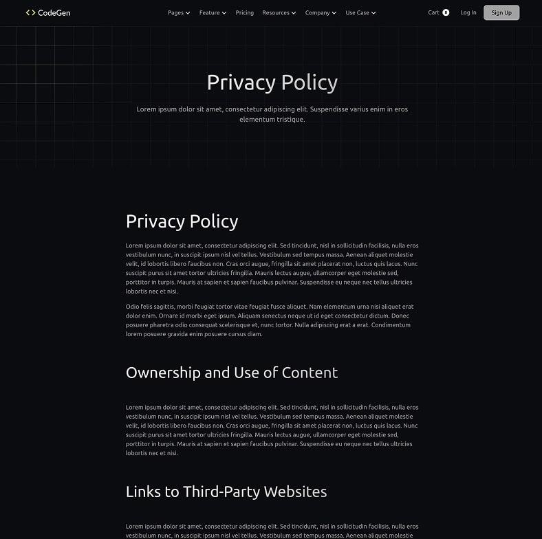 Codegen - Ai Saas Website Template