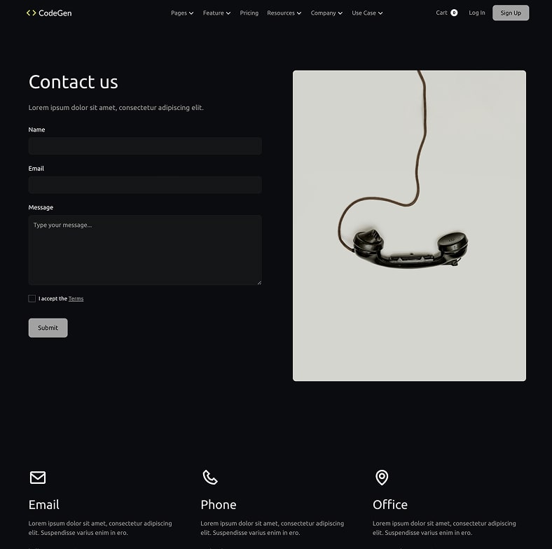 Codegen - Ai Saas Website Template