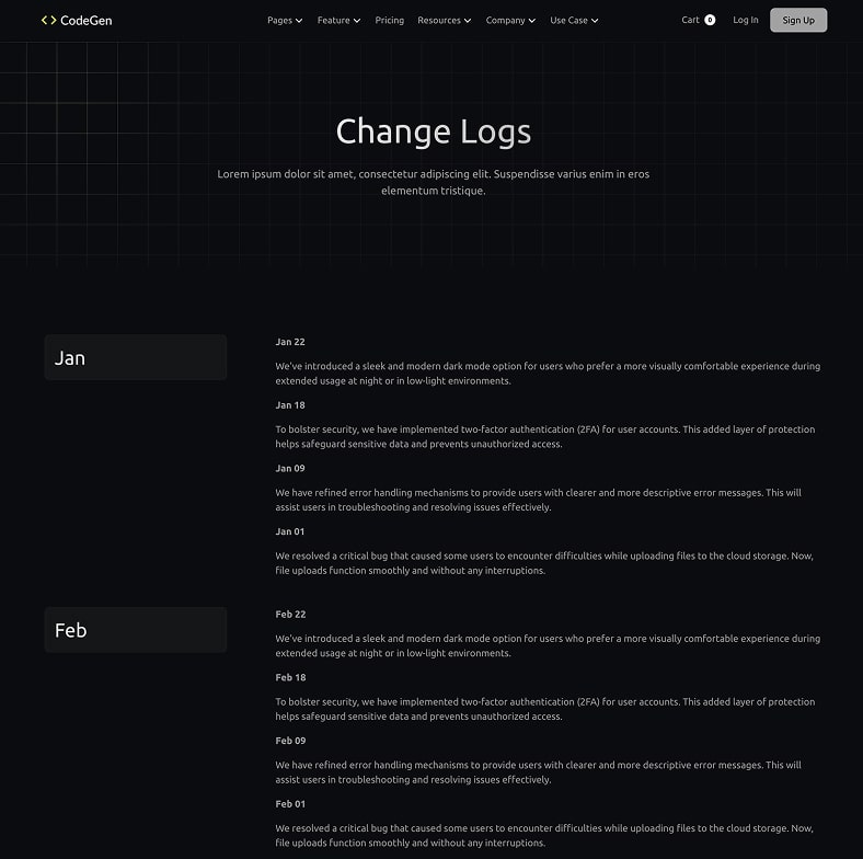 Codegen - Ai Saas Website Template
