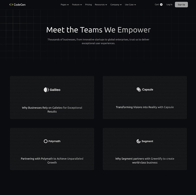 Codegen - Ai Saas Website Template