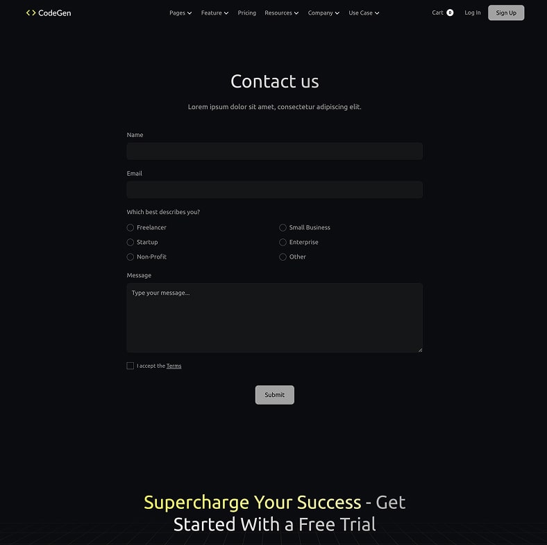 Codegen - Ai Saas Website Template