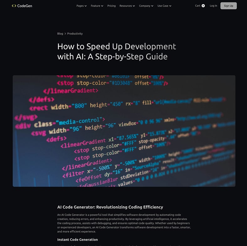 Codegen - Ai Saas Website Template