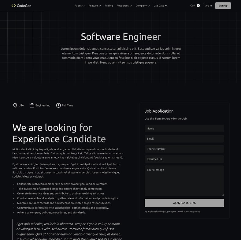Codegen - Ai Saas Website Template
