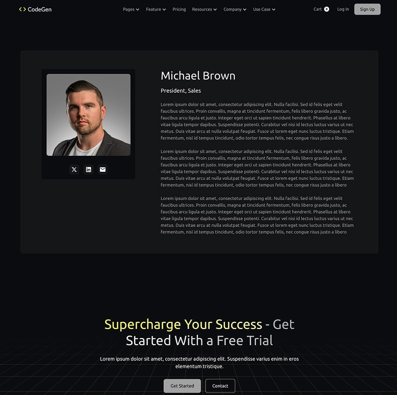 Codegen - Ai Saas Website Template