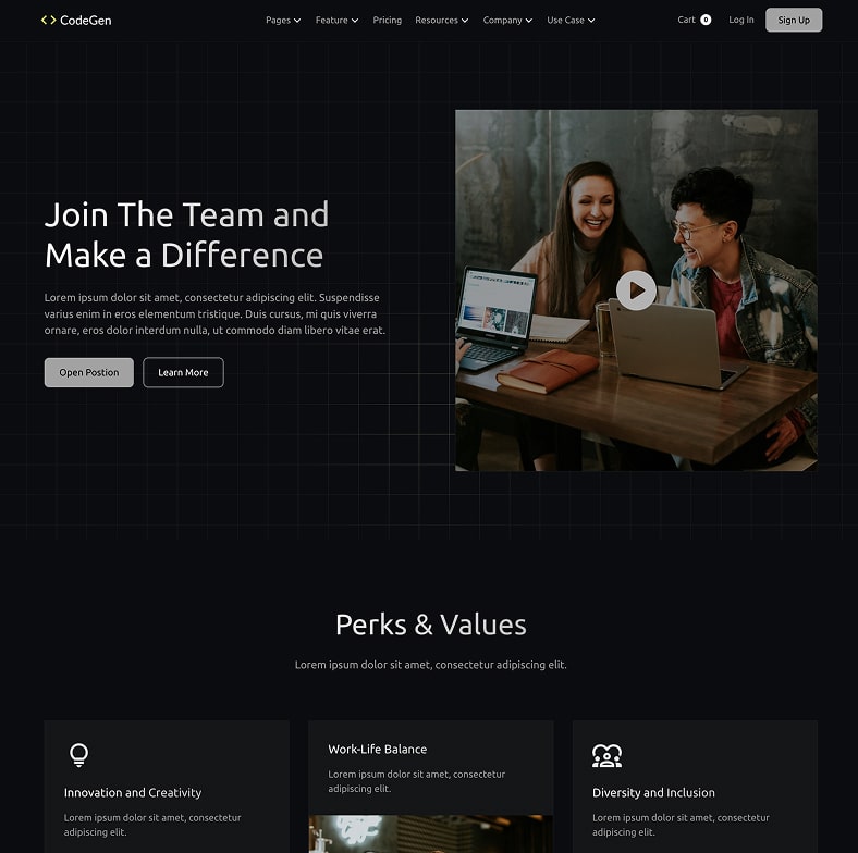 Codegen - Ai Saas Website Template