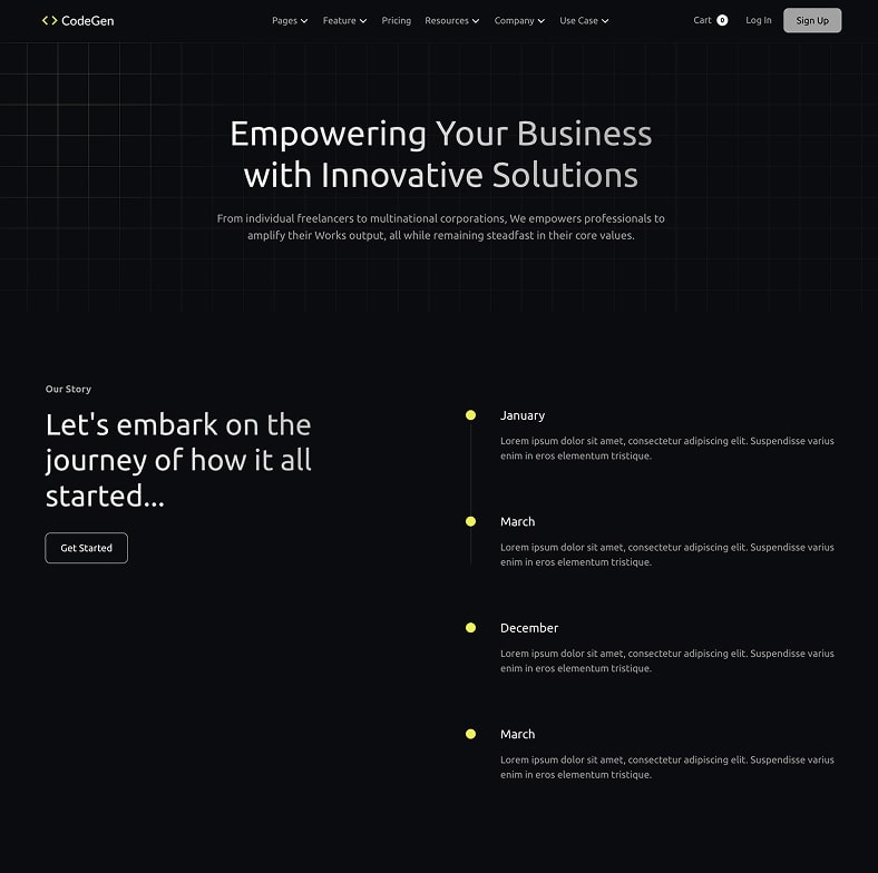 Codegen - Ai Saas Website Template