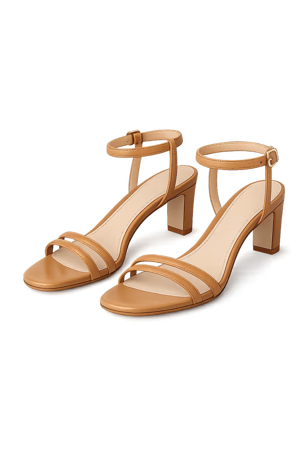 Minimalist leather strappy sandals