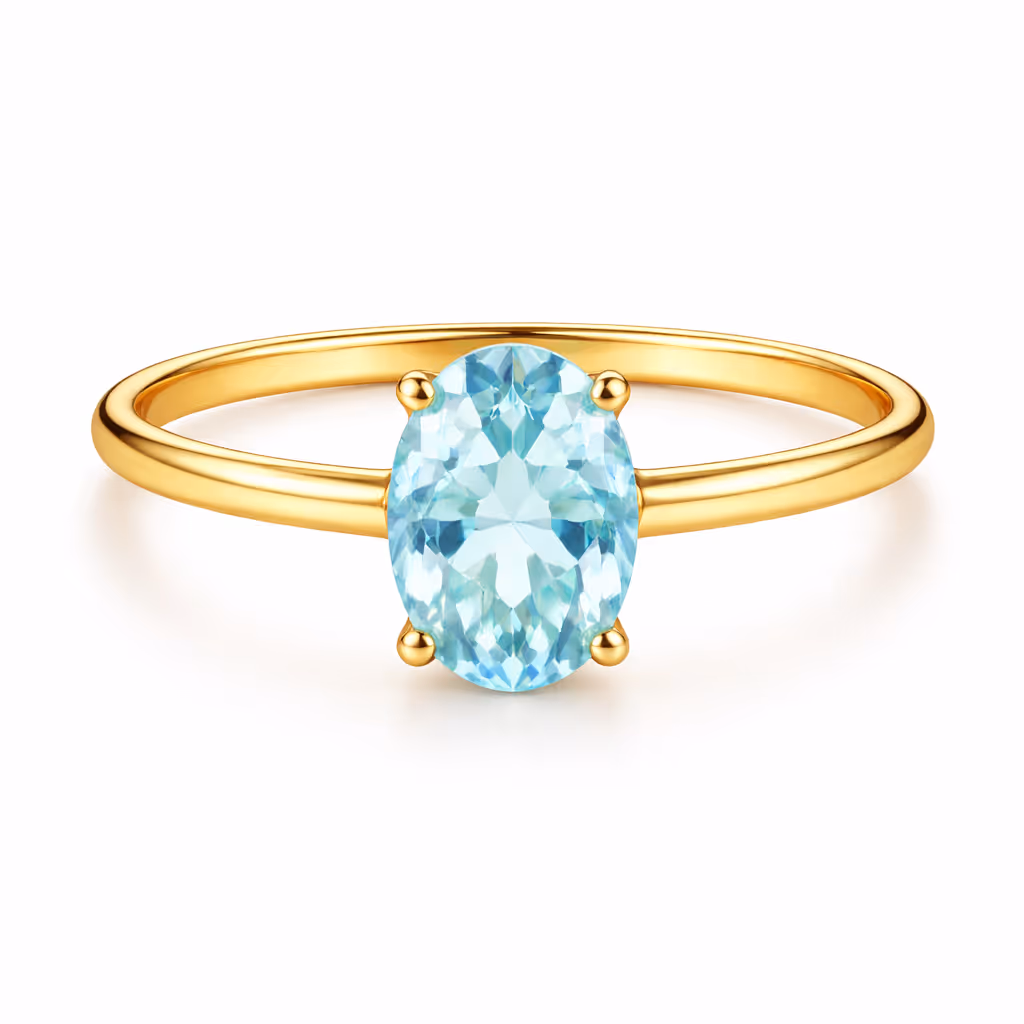 Oval Pastel Gem Cocktail Ring