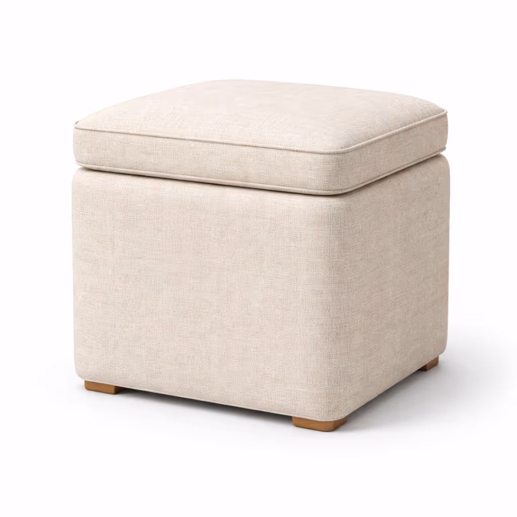 Compact Storage Ottoman Pouf