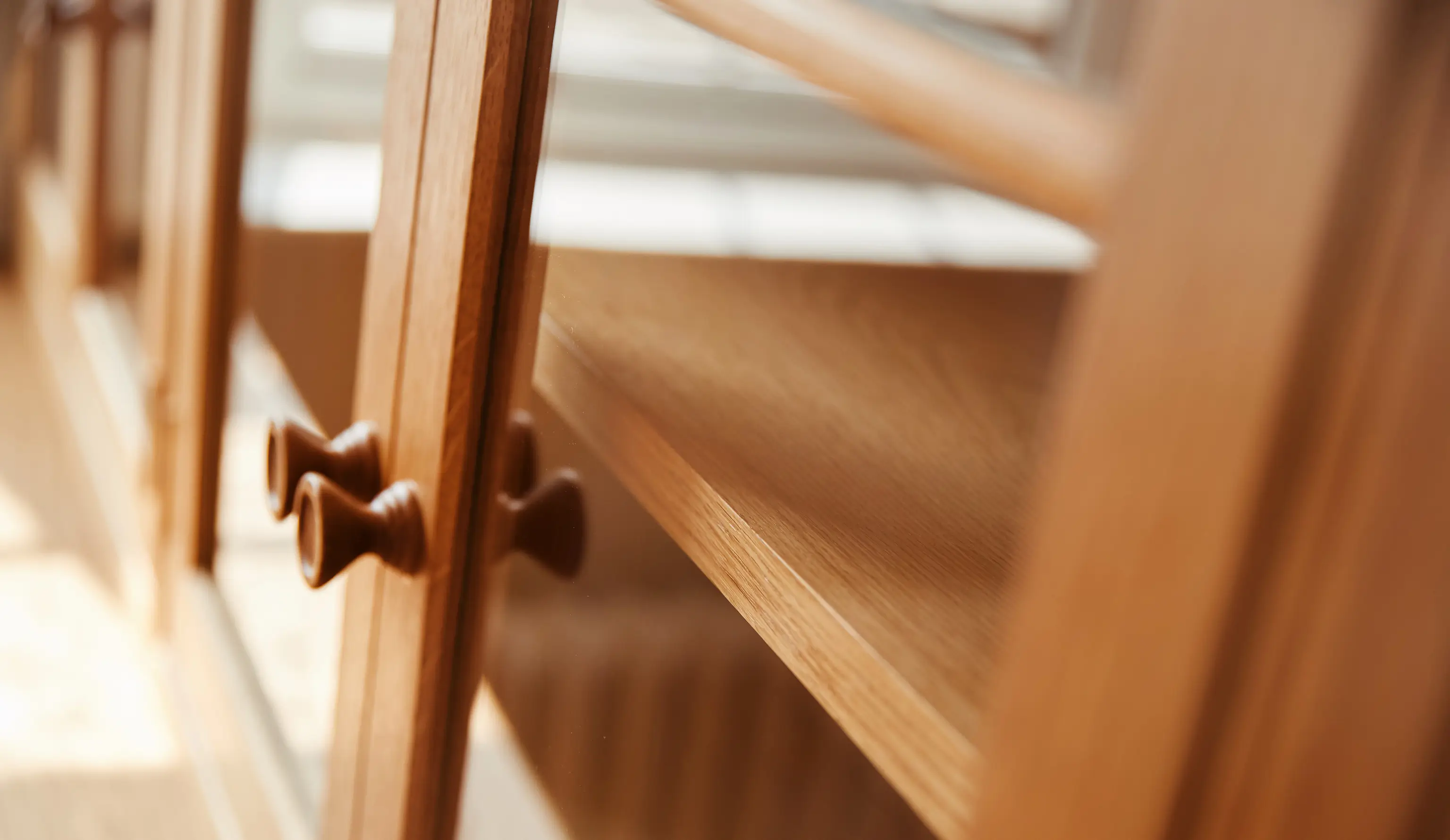 Close-up of bespoke cabinets made for Hampshire farmhouse
