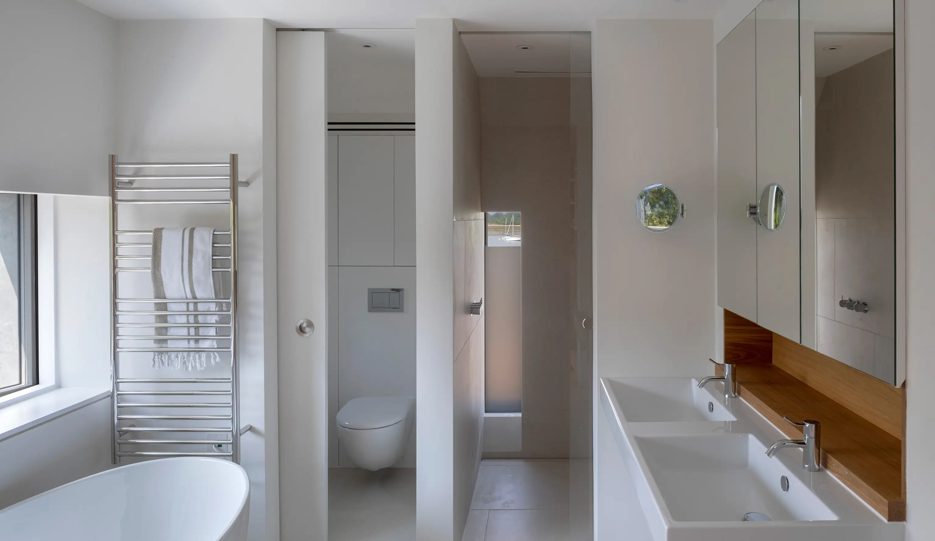 Bathroom cabinetry for high-end joinery project in West Sussex