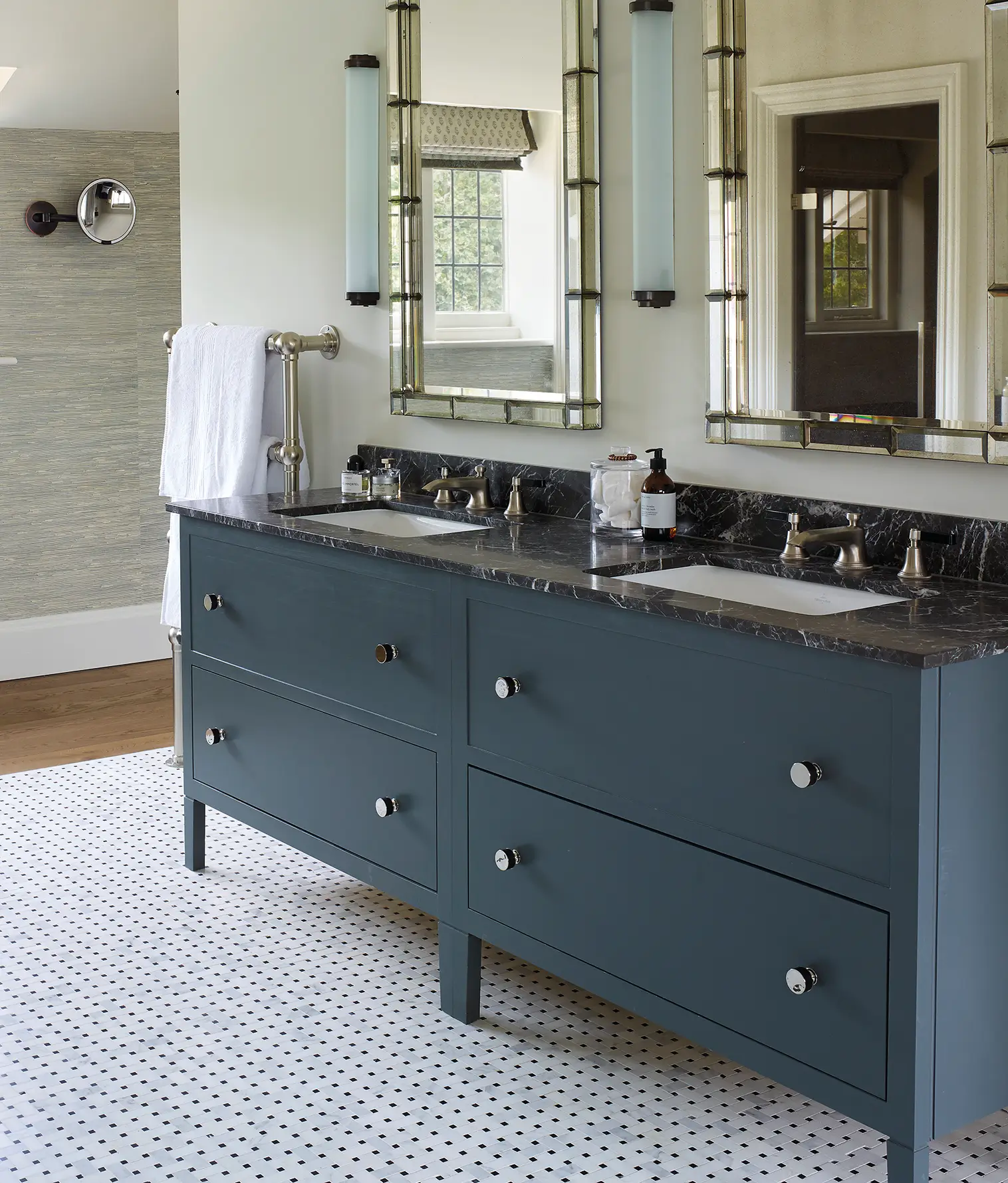 cabinetry for bathroom in period Hampshire home