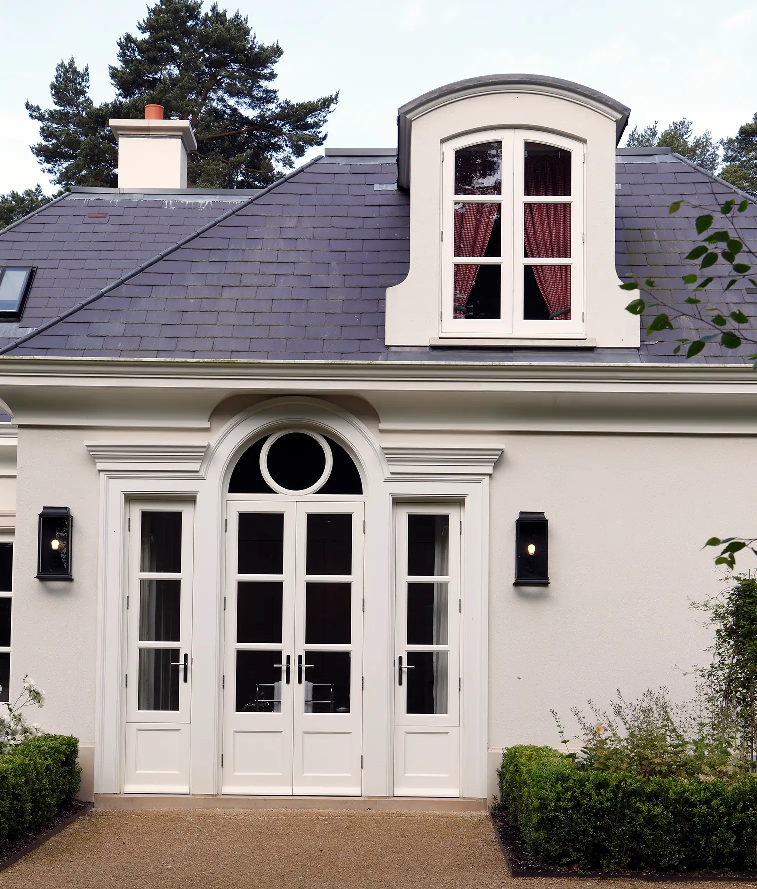 curved barrel dormer windows