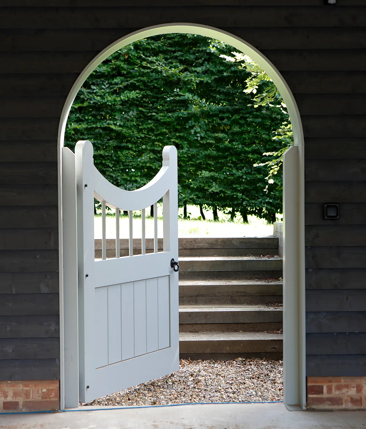 custom built garden gate for Surrey home