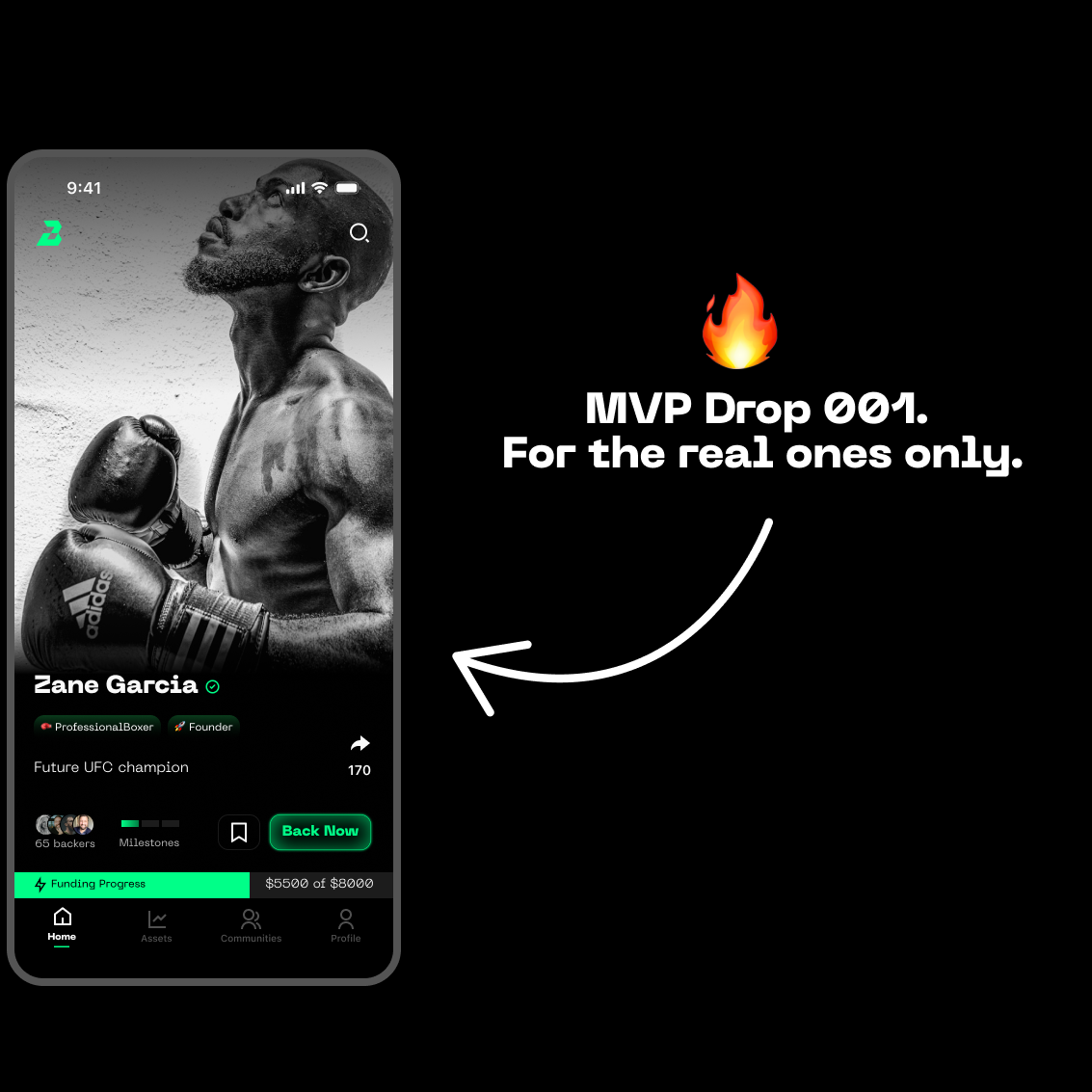 Backerz mobile app